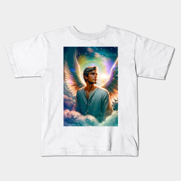 Heavenly Angel Seduction: Divine Grace Sensual Elegance 02 Kids T-Shirt by Silurostudio